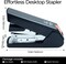 Stapler for Desk, 50 Sheet Effortless Stapler, Desktop Stapler with 1000 Staples and Remover, One Finger Touch Stapling, Heavy Duty Office Home Stapler, Portable Handheld Stapler Black